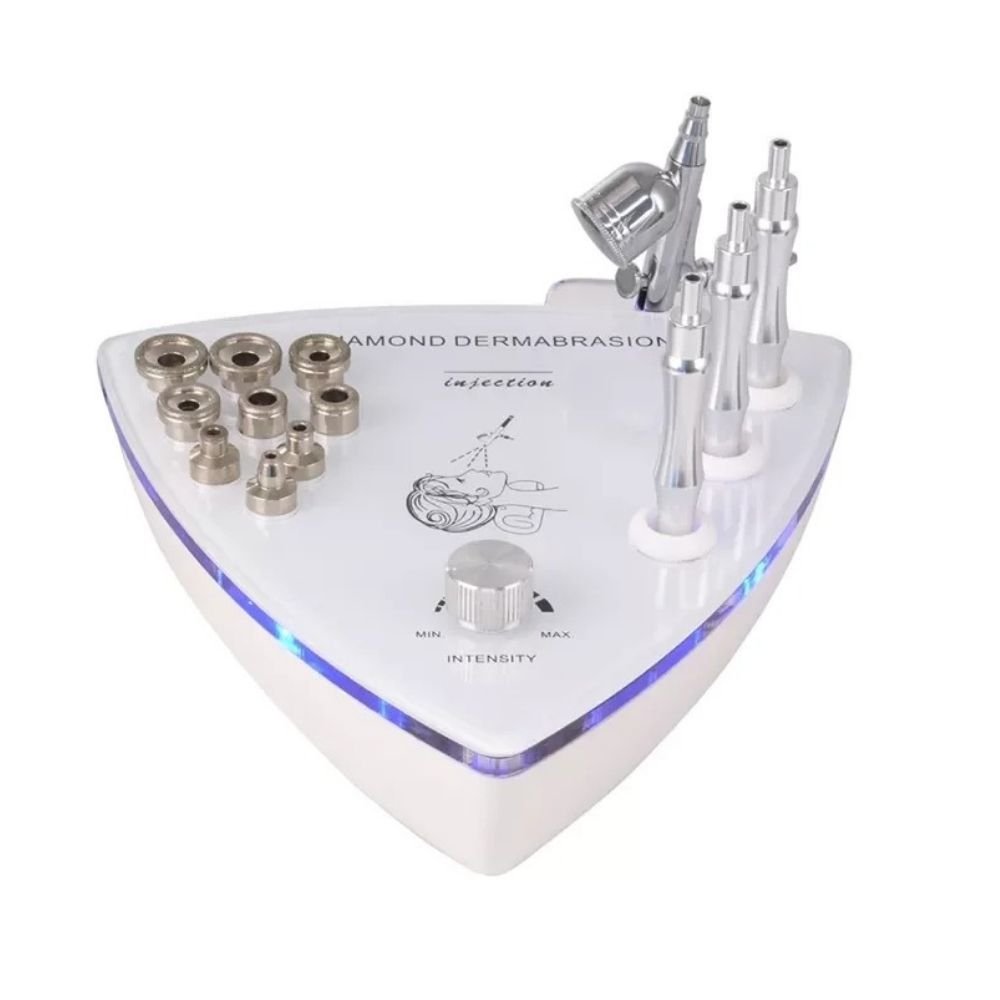 Portable Microdermabrasion Oxygen Facial Machine – Professional Face Cleaning and Blackhead Removal Device