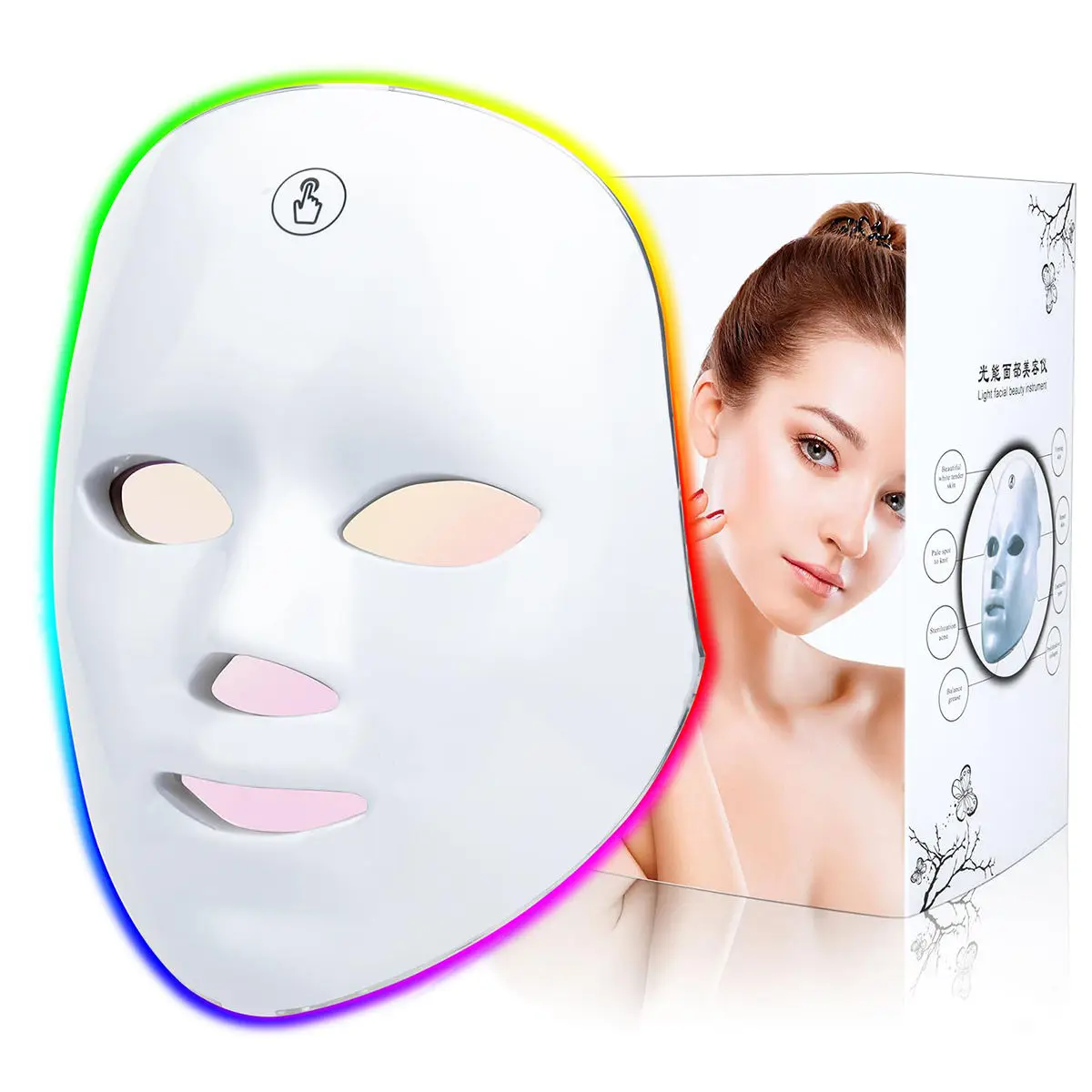 7 Color LED Face Mask Therapy