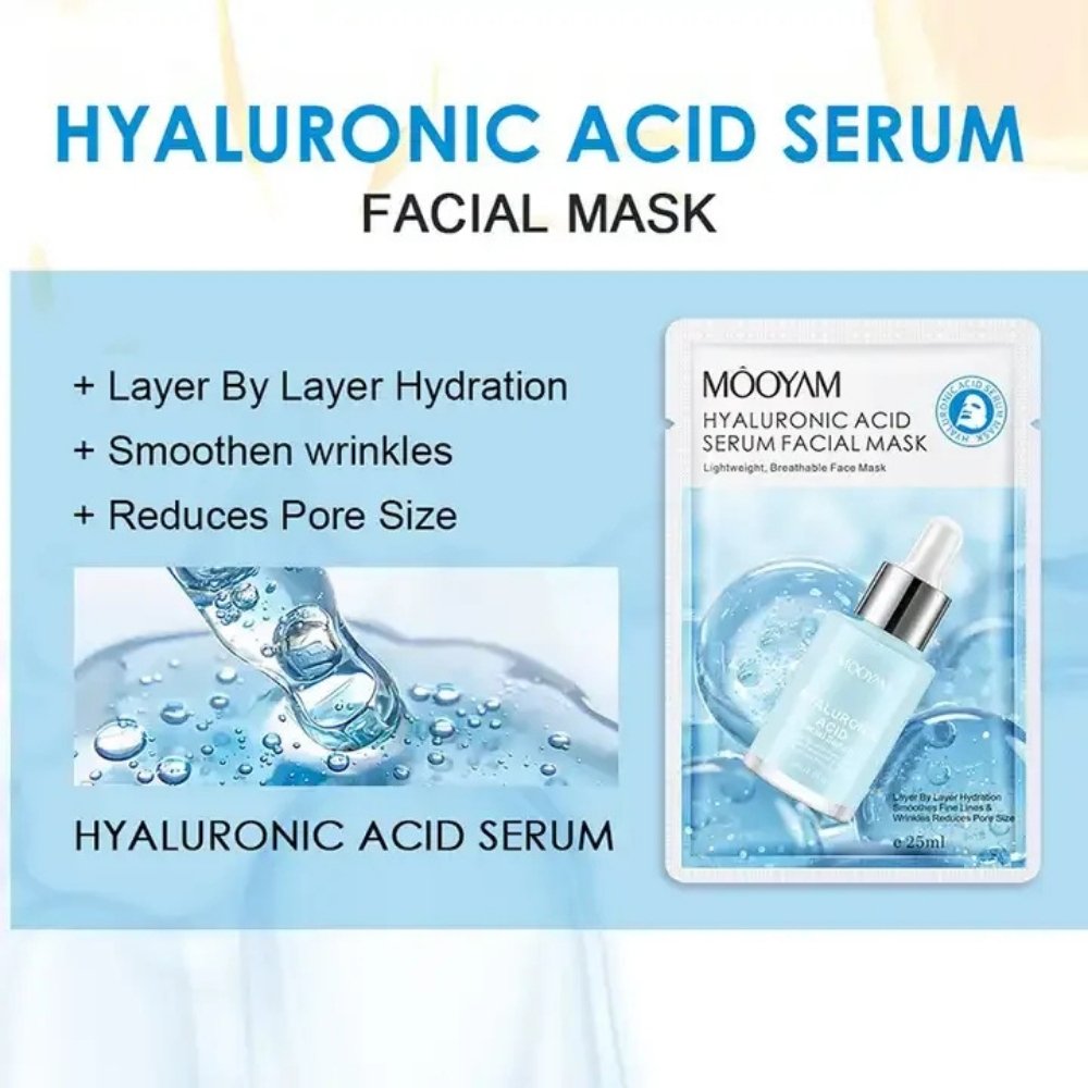 MOOYAM Face Sheet Mask for Glowing and Moisturizing Skin – 100 Pcs Pack - Image 2