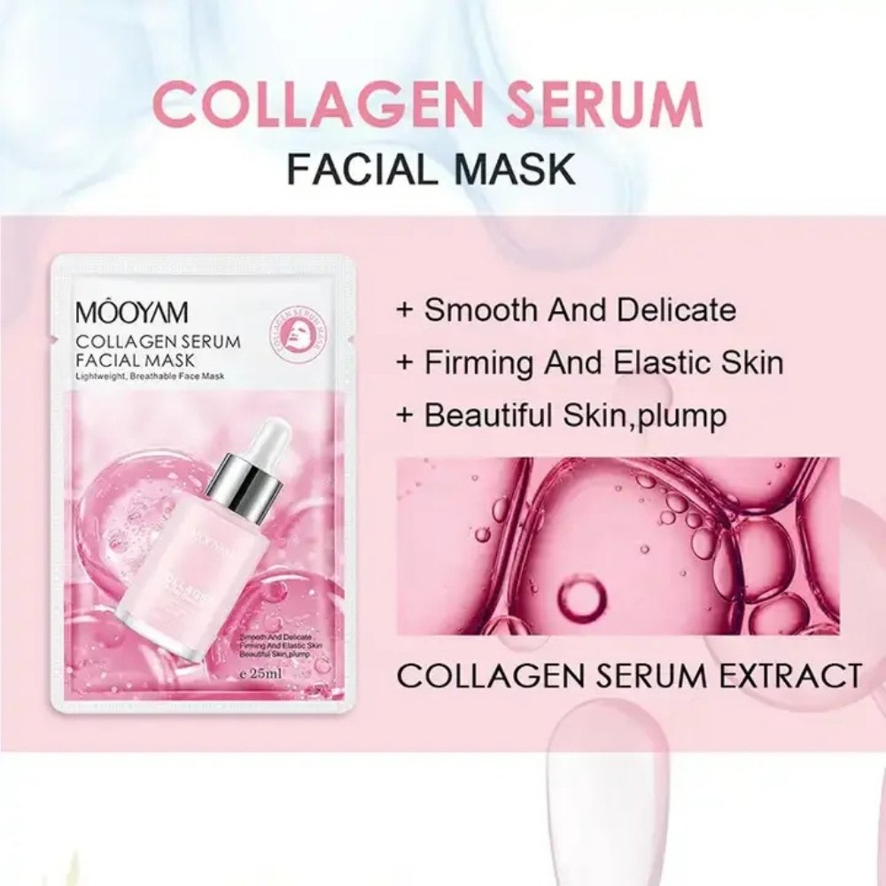 MOOYAM Face Sheet Mask for Glowing and Moisturizing Skin – 100 Pcs Pack - Image 3
