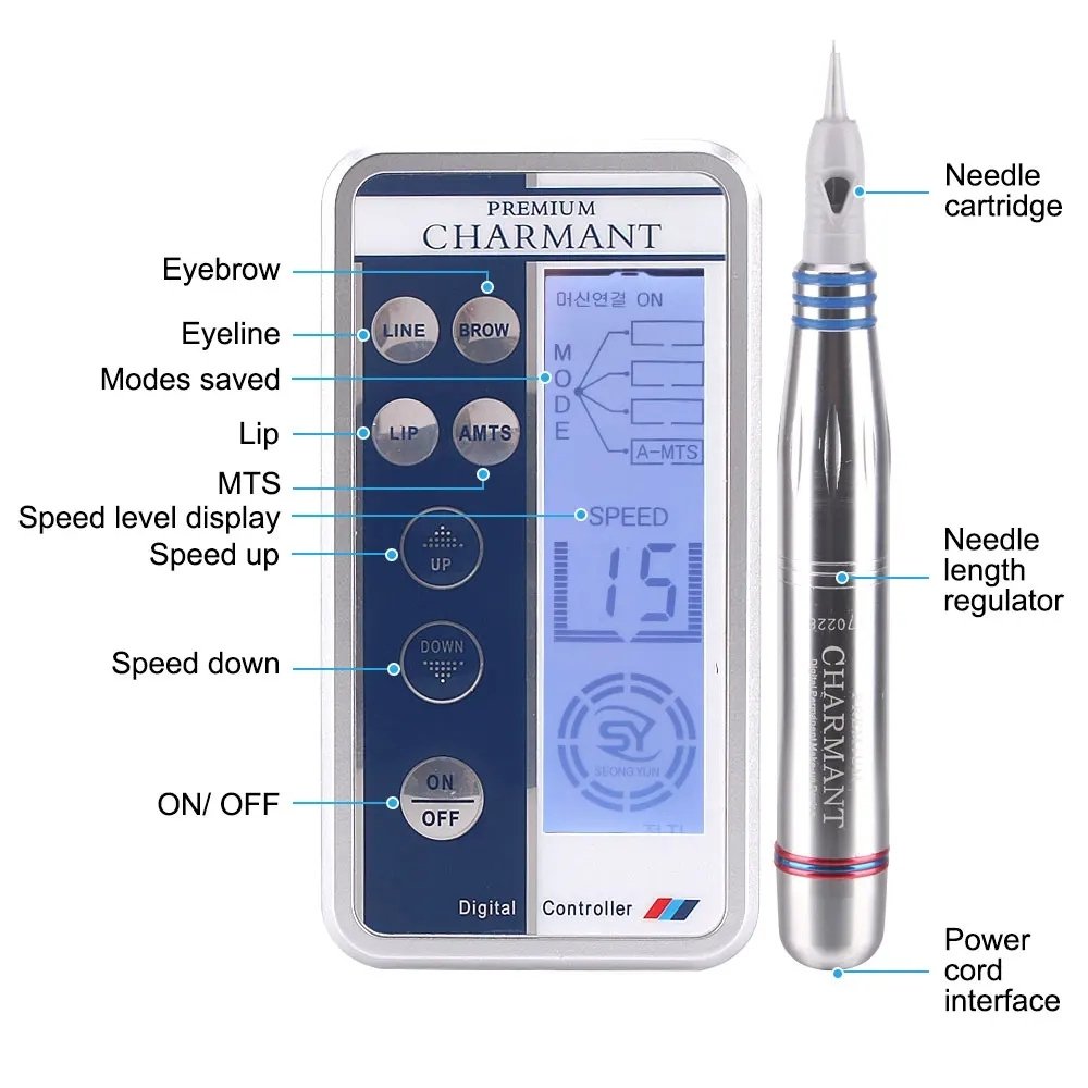 Digital Permanent Makeup Charmant Tattoo Pen – Professional PMU Machine - Image 4